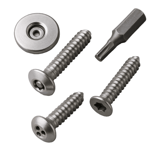 Внешний вид антивандального крепежа