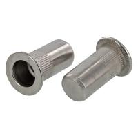 Купить заклепка м6x22 закрытая с внутренней резьбой, насечками и цилиндрическим бортом, нерж. сталь a2 оптом | ПРОТОРГ