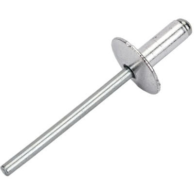 Рекомендуем купить Заклепка вытяжная открытая 3,2x6 с увеличенным бортом 9,5 мм, алюминий / оц. сталь