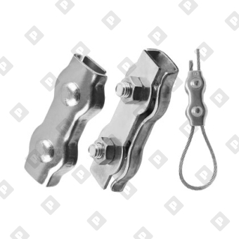 Зажим DUPLEX ART 8284 для троса Ø6мм, нерж. сталь А4 - №3