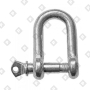 Скоба такелажная прямая Ø22 мм, оц. сталь