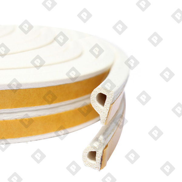 Уплотнитель сдвоенный типа P, белый, 1 пог.м - №1