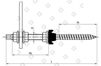 Art. 9082 A2 M 12X250 A/F 9 собранный - №2