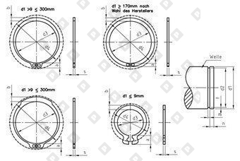 DIN 471 1.4122 A 90X3,0 - №3