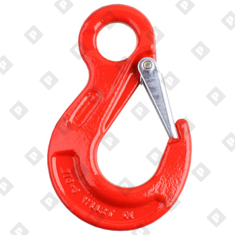 Крюк грузовой с проушиной и защелкой (SALK) 8 т, кл.пр. 8 - №1