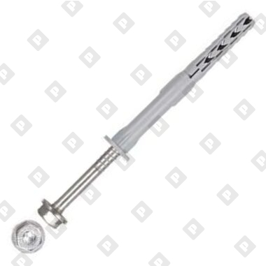 Дюбель фасадный fischer SXR 10x52 FUS с шестигранным шурупом и прессшайбой, оц. сталь - №1