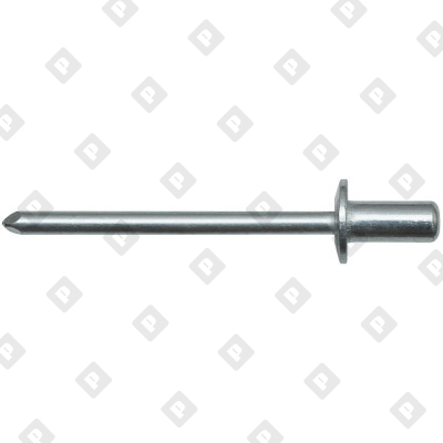 Заклепка вытяжная закрытая 3,2x12,7 со стандартным бортом, алюминий / алюминий - №1