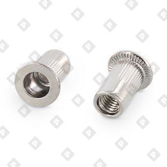 Заклепка-гайка ART 1025 M10x17 с насечками и цилиндрическим бортиком, нерж. сталь A2 - №1