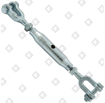 Талреп DIN 1478 М6 (0.2 т) вилка-вилка тип «A», оц. сталь - №1