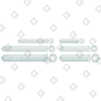 Пластиковая сетчатая гильза EASYFIX 12x50 для пустотелых оснований, под шпильку М6-М8 - №1