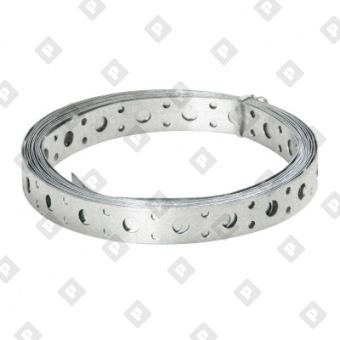 Лента монтажная перфорированная LP 17x1 (25 м) прямая для вентиляции, оц. сталь - №1