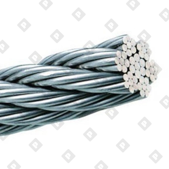 Трос для растяжки ART 8379 (DIN 3055) Ø12 мм, конструкция 7х7, нерж. сталь А2 - №1