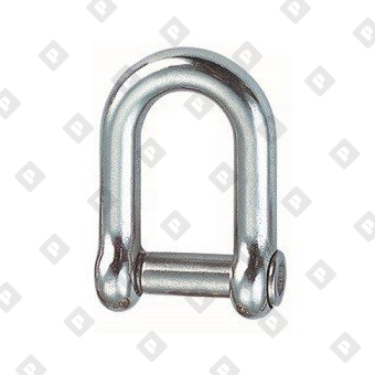 Скоба такелажная D-образная ART 8482 Ø19 мм с внутренним шестигранником, нерж. сталь А4 - №3