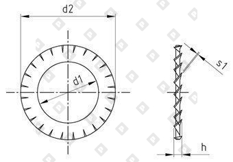 DIN 6798 AISI 316Ti 10,5 - №3