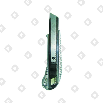 Нож строительный Biber 50116 усиленный, металлический корпус, 18 мм - №1