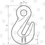 Крюк грузовой укорачивающий 8 т, кл.пр. 8
