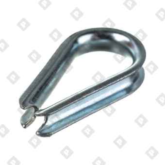 Коуш DIN 6899 для троса Ø4мм, оц. сталь - №1