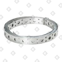 Лента монтажная перфорированная LP 25x0.7 (25 м) прямая для вентиляции, оц. сталь - №1