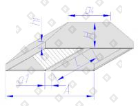 Зонт вытяжной островной тип 2 - №1