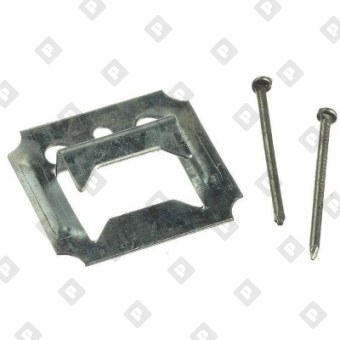 Кляймер №5 (с гвоздями) для доски толщиной 18 - 22 мм, оц. сталь - №1