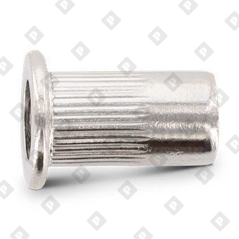 Заклепка-гайка ART 1025 M10x17 с насечками и цилиндрическим бортиком, нерж. сталь A2 - №2