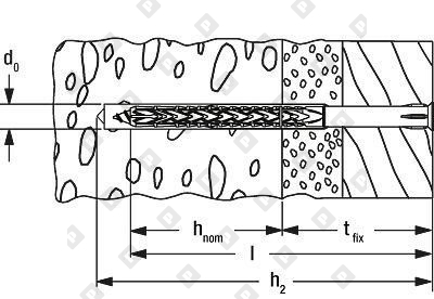 Фасадный дюбель fischer  SXRL 10x120 T с потайным шурупом - №5