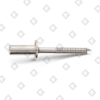 Заклепка вытяжная закрытая ISO 16585 6,4x14 со стандартным бортом, нерж. сталь A2 / нерж. сталь Sst - №2