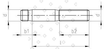 DIN 938 A2 M 14X30 - №4