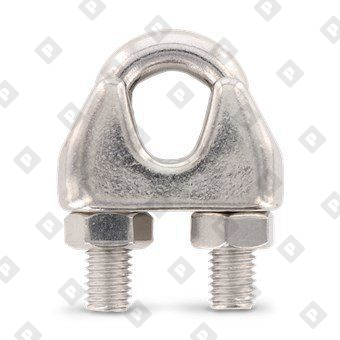 Зажим ART 9074 (DIN 741) для троса Ø13мм, нерж. сталь А4 - №2