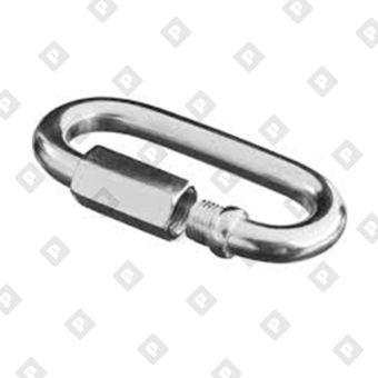 Карабин винтовой Ø11мм, оц. сталь - №1