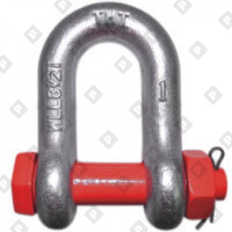 Скоба такелажная прямая G-2150 25 т с гайкой и шплинтом, кл. пр. 8 - №1