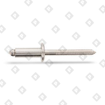 Заклепка вытяжная ISO 15983 5x40 со стандартным бортом, нерж. сталь A4 / нерж. сталь A4 - №2
