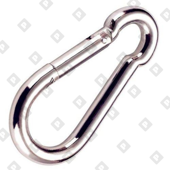 Карабин пожарный ART 9075 (DIN 5299С) 11х120, нерж.сталь А4 - №1