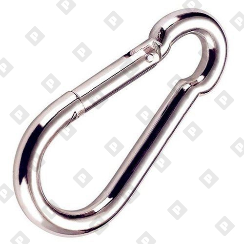 Карабин пожарный ART 9075 (DIN 5299С) 10х100, нерж.сталь А4 - №1