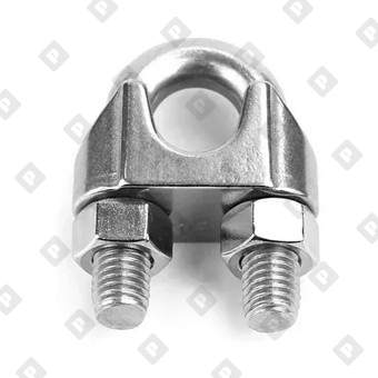 Зажим DIN 1142 усиленный для троса Ø26мм, оц. сталь - №2