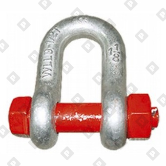 Скоба такелажная прямая G-2150 25 т с гайкой и шплинтом, кл. пр. 8 - №3