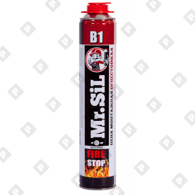 Огнеупорная профессиональная монтажная пена Mr.SiL B1, 750 мл - №1