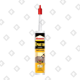 Герметик Момент Силиконовый Универсальный, белый (280 мл) - №1