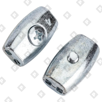 Зажим «Бочонок» для троса Ø3мм, оц. сталь - №3