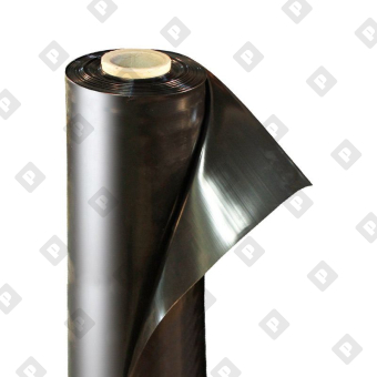 Пленка полиэтиленовая черная 80 мкм ширина 3 м / рукав 1,5 м (100 м) - №1