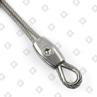 Зажим «Бочонок» для троса Ø3мм, оц. сталь - №2