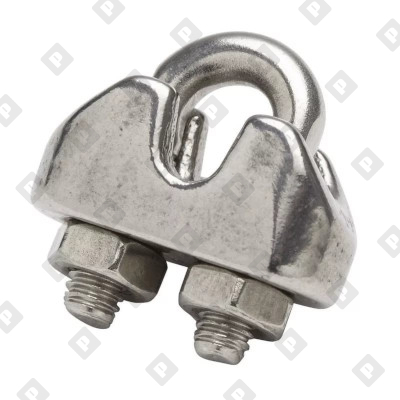 Зажим DIN 1142 усиленный для троса Ø26мм, оц. сталь - №1