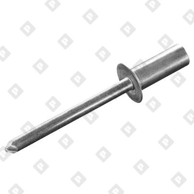 Заклепка вытяжная закрытая 4,8x15,5 с потайным бортом, алюминий / алюминий - №1