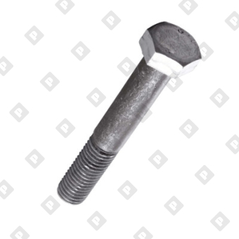 Болт ГОСТ Р ИСО 4014 M12x55 с шестигранной головкой и неполной резьбой, кл. пр. 8.8, оц. сталь - №3