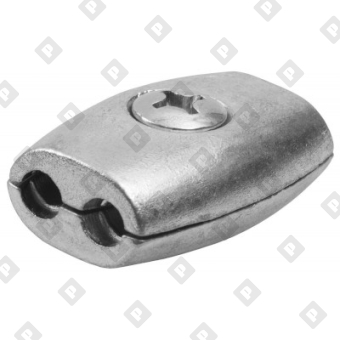 Зажим «Бочонок» для троса Ø3мм, оц. сталь - №1