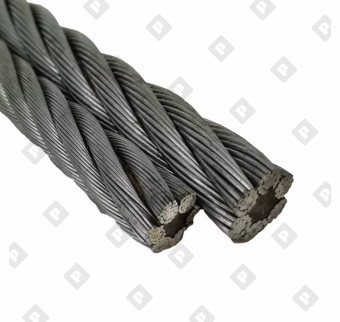 Трос DIN 3060 Ø18 мм, конструкция 6х19, оц. сталь - №1