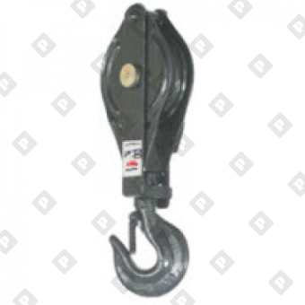 Блок одинарный монтажный грузовой с крюком, г/п 3т - №1