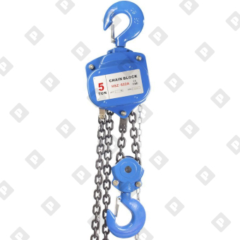 Таль цепная ручная шестеренная HSZ-622A, г/п 1 т, высота подъема 9 м - №1
