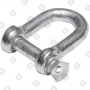 Скоба такелажная прямая Ø22 мм, оц. сталь