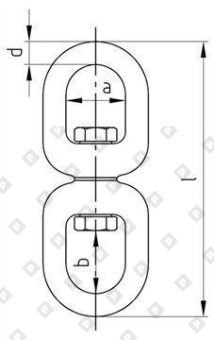 Вертлюг Art. 8254 петля-петля 16мм, нерж. сталь A4 - №3